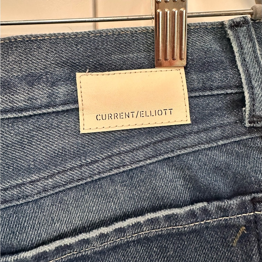 Current/Elliott Dark Blue Denim Shorts with High Waist Women’s Sz 30 NWOT - Picture 4 of 4